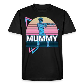 Maman Halloween Retro Gift - T-shirt Premium bio Homme - noir - Devant - Nico (187cm)