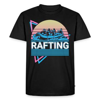 Rafting Rafting Rafting Rétro Cadeau - T-shirt Premium bio Homme - noir - Devant - Nico (187cm)