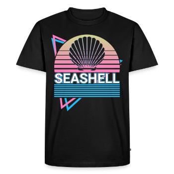 Shell Rétro Cadeau - T-shirt Premium bio Homme - noir - Devant - Nico (187cm)