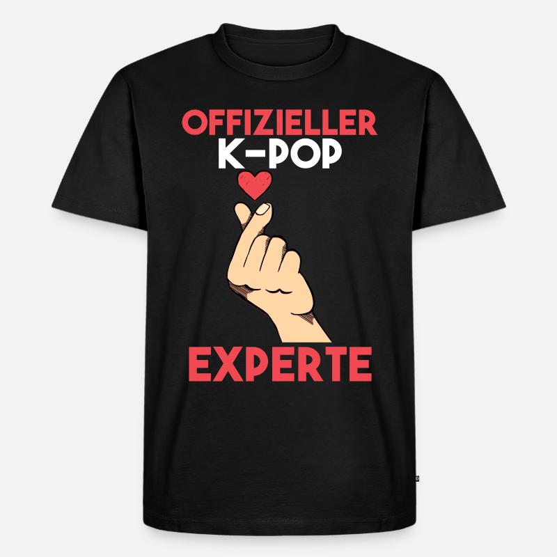 K-pop - Männer Premium Bio T-Shirt - Schwarz