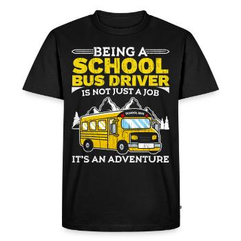 Bus driver is not just a job, it's an abente - Men's Premium Organic T-Shirt - black - Front - Nico (187cm)