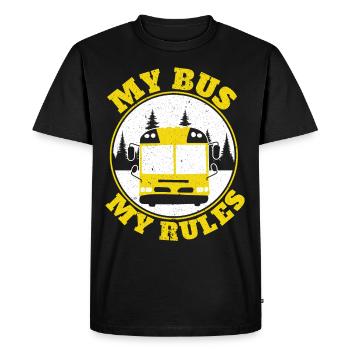 My Bus My Rules School Bus Drivers Student Transport - Men's Premium Organic T-Shirt - black - Front - Nico (187cm)