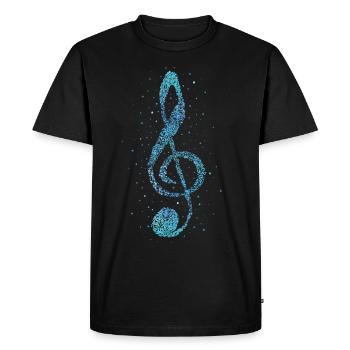 Musicien de bowl chanteur musicien chef d’orchestre - T-shirt Premium bio Homme - noir - Devant - Nico (187cm)