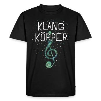 Klangkörper Sänger Sängerin Sopran Chor - Männer Premium Bio T-Shirt - Schwarz - Vorne - Nico (187cm)