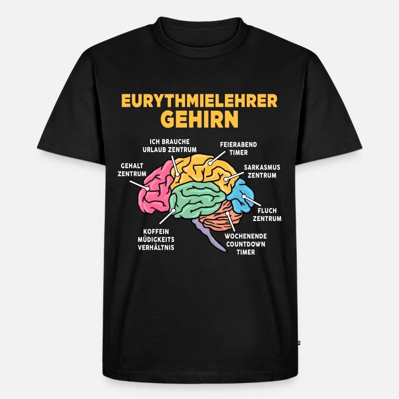 Eurythmielehrer - Männer Premium Bio T-Shirt - Schwarz