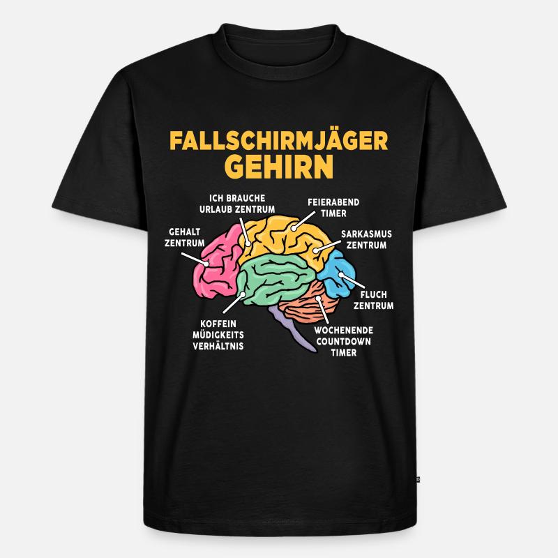 Fallschirmjäger - Männer Premium Bio T-Shirt - Schwarz