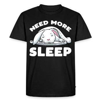 White Rabbit Rabbit - Men's Premium Organic T-Shirt - black - Front - Nico (187cm)