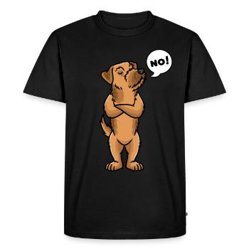 Westphalia Terrier Chien Amoureux des chiens - T-shirt Premium bio Homme - noir - Devant - Nico (187cm)