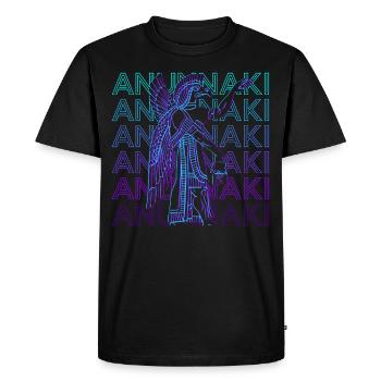 Anunnaki Sumérien Dieu Ancienne Déité Rétro Ge - T-shirt Premium bio Homme - noir - Devant - Nico (187cm)