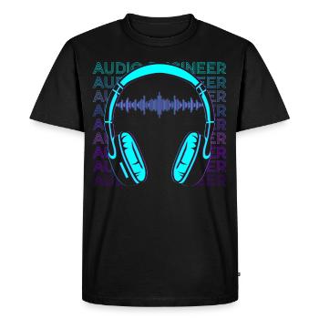 Sound Engineer Sound Engineer Retro Gift - Men's Premium Organic T-Shirt - black - Front - Nico (187cm)