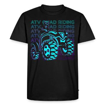 Atv Quad Riding Atv Quad Bike Retro Gift - T-shirt Premium bio Homme - noir - Devant - Nico (187cm)