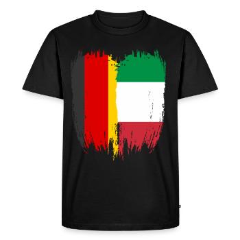 Allemagne Drapeau Italie - T-shirt Premium bio Homme - noir - Devant - Nico (187cm)