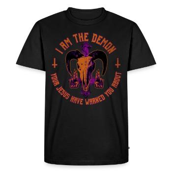 Baphomet Cadeau - T-shirt Premium bio Homme - noir - Devant - Nico (187cm)