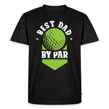 Meilleur papa par golf golfeur golf papa père - T-shirt Premium bio Homme - noir - Devant - Nico (187cm)
