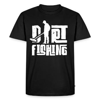 Pêche à la saleté Détection des métaux Détection des métaux - T-shirt Premium bio Homme - noir - Devant - Nico (187cm)