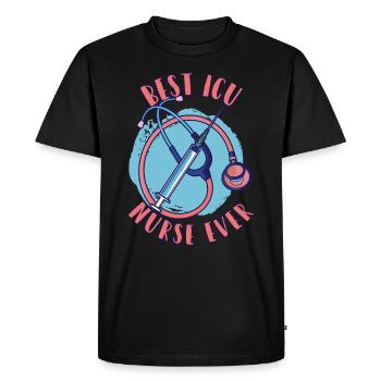 Best Intensive Care Nurse Ever - Men's Premium Organic T-Shirt - black - Front - Nico (187cm)