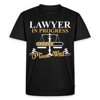 Avocat en cours Avocat Avocat Avocat - T-shirt Premium bio Homme - noir - Devant - Nico (187cm)