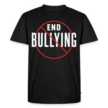 Bullying Stop Bullying Stop Bullies Bullying - Men's Premium Organic T-Shirt - black - Front - Nico (187cm)