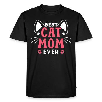 La meilleure maman de chat jamais cat mother - T-shirt Premium bio Homme - noir - Devant - Nico (187cm)