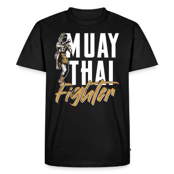 Muay Thai Fighter Arts Martiaux Arts Martiaux Arts Martiaux Arts Martiaux - T-shirt Premium bio Homme - noir - Devant - Nico (187cm)