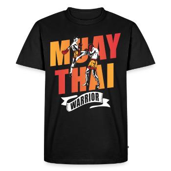 Muay Thai Warrior Fighter Arts martiaux Arts martiaux Arts martiaux Arts martiaux - T-shirt Premium bio Homme - noir - Devant - Nico (187cm)