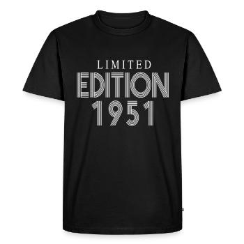 Édition limitée 1951 - T-shirt Premium bio Homme - noir - Devant - Nico (187cm)