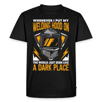 Funny Welder Welder Gift - Men's Premium Organic T-Shirt - black - Front - Nico (187cm)