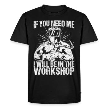 Funny Welder Welder Gift - Men's Premium Organic T-Shirt - black - Front - Nico (187cm)
