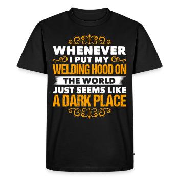 Funny Welder Welder Gift - Men's Premium Organic T-Shirt - black - Front - Nico (187cm)