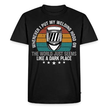 Funny Welder Welder Gift - Men's Premium Organic T-Shirt - black - Front - Nico (187cm)