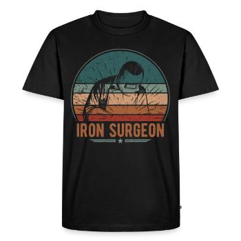 Funny Welder Welding Welding Retro Gesch - Men's Premium Organic T-Shirt - black - Front - Nico (187cm)