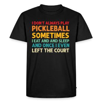 Pickleball Lovers Funny Pickleball - Men's Premium Organic T-Shirt - black - Front - Nico (187cm)