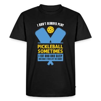 Pickleball Lovers Funny Pickleball - Men's Premium Organic T-Shirt - black - Front - Nico (187cm)