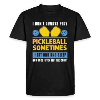 Pickleball Lovers Funny Pickleball - Men's Premium Organic T-Shirt - black - Front - Nico (187cm)