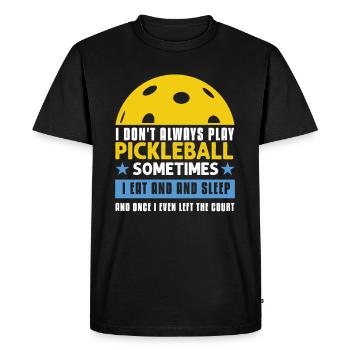 Pickleball Lovers Funny Pickleball - Men's Premium Organic T-Shirt - black - Front - Nico (187cm)