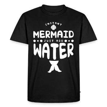 La sirène instantanée ajoute simplement de l’eau - T-shirt Premium bio Homme - noir - Devant - Nico (187cm)