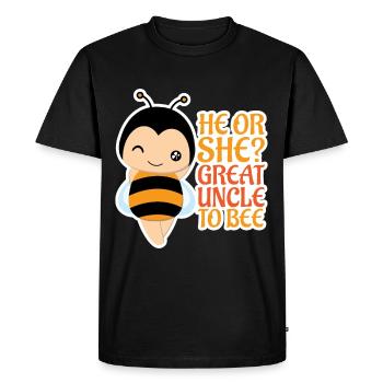 Il ou elle grand-oncle à bee grand-oncle - T-shirt Premium bio Homme - noir - Devant - Nico (187cm)