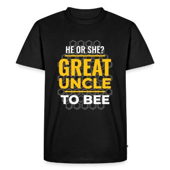 Il ou elle grand-oncle à bee grand-oncle - T-shirt Premium bio Homme - noir - Devant - Nico (187cm)