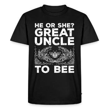 Il ou elle grand-oncle à bee grand-oncle - T-shirt Premium bio Homme - noir - Devant - Nico (187cm)