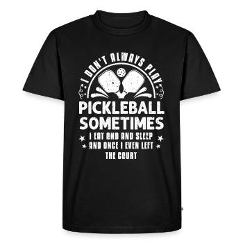 Pickleball Lovers Funny Pickleball - Men's Premium Organic T-Shirt - black - Front - Nico (187cm)