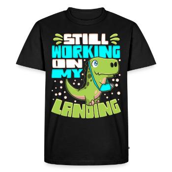 Arm Broken Broken Arm - Men's Premium Organic T-Shirt - black - Front - Nico (187cm)
