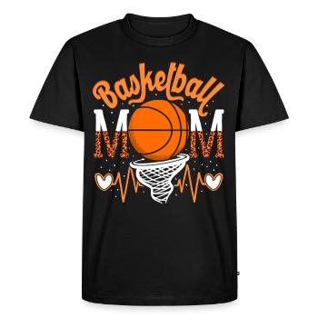 Basketball Maman Joueuse Basketballspieler - T-shirt Premium bio Homme - noir - Devant - Nico (187cm)