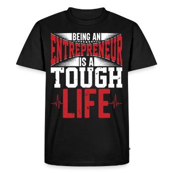 Business Mindset Lifestyle Entrepreneur Cadeaux - T-shirt Premium bio Homme - noir - Devant - Nico (187cm)