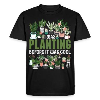 Planting Plants I love my garden Gartena - Men's Premium Organic T-Shirt - black - Front - Nico (187cm)