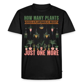 Gardening I love my plants Gardening - Men's Premium Organic T-Shirt - black - Front - Nico (187cm)