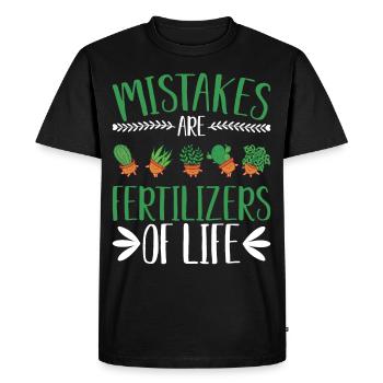 Pot Head Planter Plant Lovers Gardening Le - Men's Premium Organic T-Shirt - black - Front - Nico (187cm)