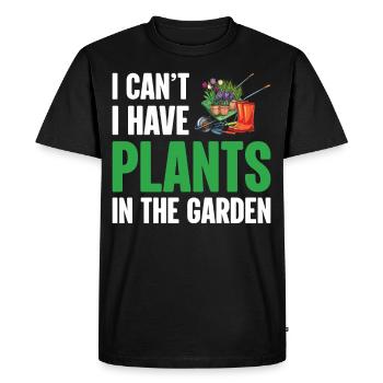 Planting Plants Lifestyle Succulents Gardenar - Men's Premium Organic T-Shirt - black - Front - Nico (187cm)
