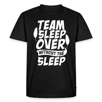 Team Sleepover Without Sleep Party Cute Overnight Stay - Men's Premium Organic T-Shirt - black - Front - Nico (187cm)
