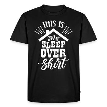 C’est mon Sleepover Shirt Party Stay - T-shirt Premium bio Homme - noir - Devant - Nico (187cm)
