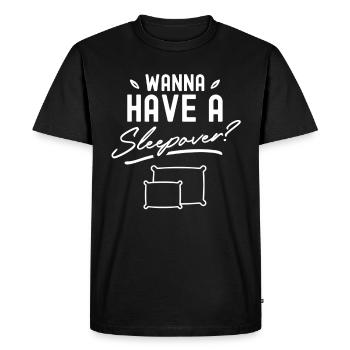 Fancy an overnight stay? Party Overnight Stay Sweet - Men's Premium Organic T-Shirt - black - Front - Nico (187cm)